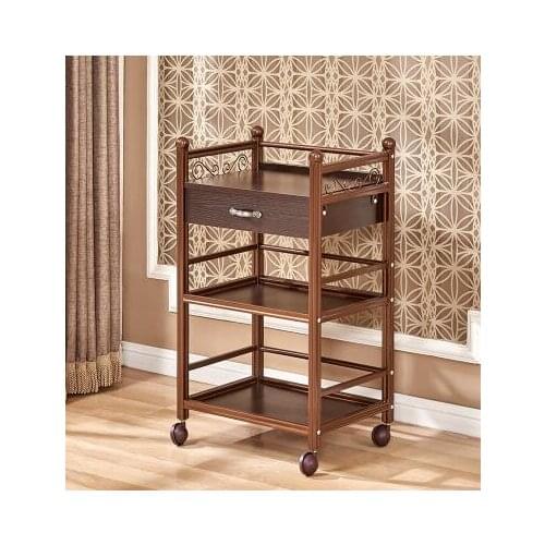 Beauty instrument cart with three layers with drawer beauty salons small stroller barbershop shelf hair tattoo tool car