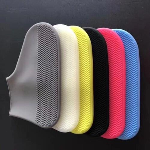 Outdoor Latex Shoe Cover Silicone Cycling Rain Shoes Boot Covers Reusable Waterproof Thickening Non-slip Wear Foot Cover Protect