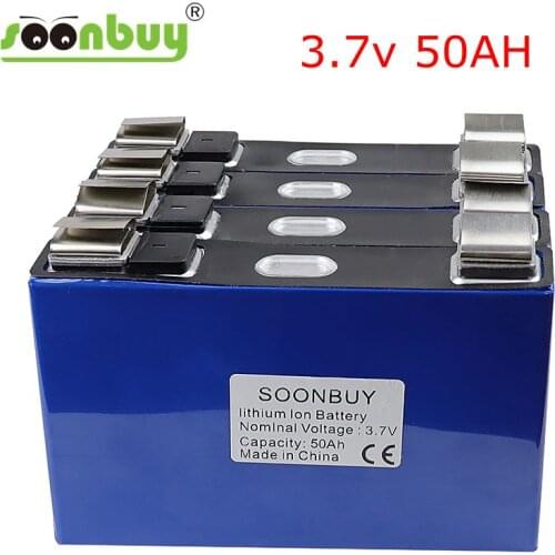 3.7V 50Ah 5000mAh Lithium Ternary Battery for s 3s 12V 24V 10V 36V 48V Batteries Electric Bicycle Modification Nickel