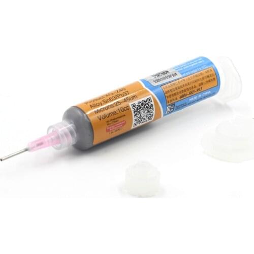 Mechanic Paste Flux 10CC Tin Soldering XG-Z40 Sn63/Pb37 25-45um with Syringe for Mobile Phone SMD PCB Repair Soldering Paste