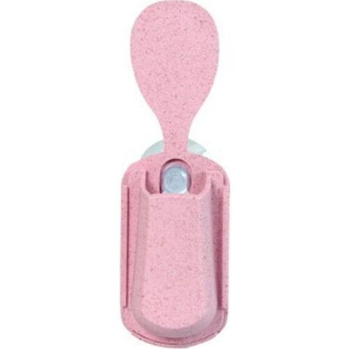 Cute Kitchen Rice Spoon Wheat Straw Wall-mounted Rice Spoon Cutlery Storage Rack 4 Colors Available