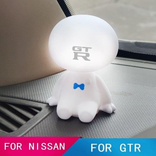 Cartoon Shaking Head Figure Car Ornaments Big Hero Doll Toy FOR NISSAN GTR C210 R30 GTS-R R33 R34 R35 GT-R Nismo R35 Accessories