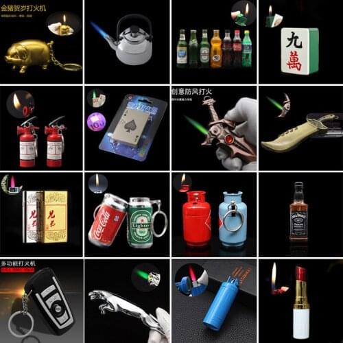 Creative Personality Novelty Gadgets Open Flame Lighters Fun Small Lighters Small Ornaments Gifts Men And Women Lighters