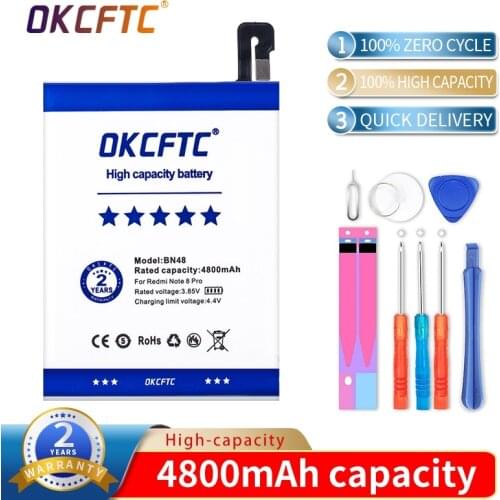 Original Replacement Battery For Xiaomi Redmi Note 6 Pro Note6 Pro BN48 Genuine Phone Battery 4800mAh