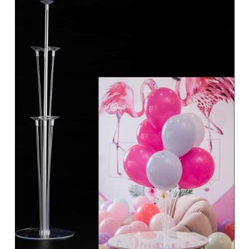 70CM Balloon Holder Column Base Stand Clear Plastic Balloon Stick Stand for Birthday Party Wedding Balloons DecorationSN1993
