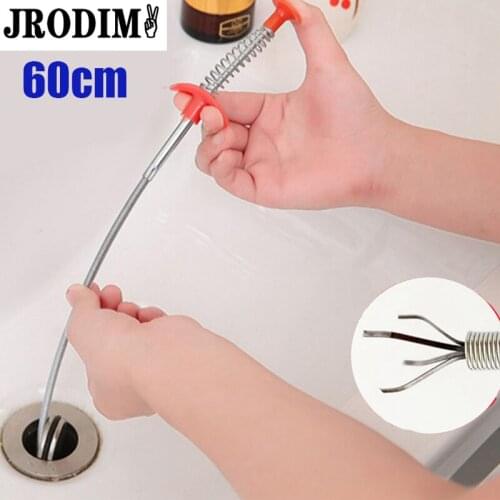 Bathroom Spring Pipe Dredging Tools Kitchen Sink Cleaning Hair Catcher Hair Clog Remover Grabber for Shower Drains Bath Basin