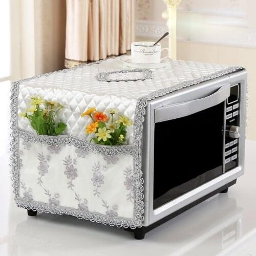 SRYSJS Lace Fabric Dust Cover Microwave Cover Microwave Oven Pastoral style Microwave Towel