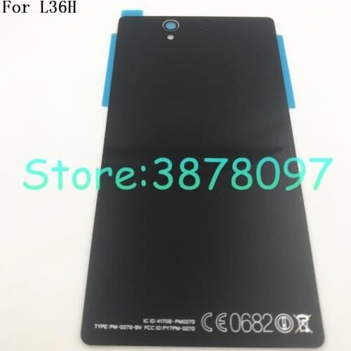 5.0" For Sony xperia Z L36H L36 C6603 C6602 Case Glass Battery Housing Cover L36I Replacement Back Cover Cases+With NFC