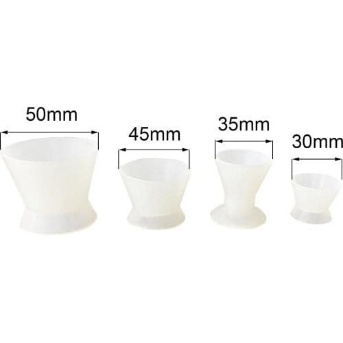 4pcs Dental Materials Silicone Mixing Bowl Use Dappen Dishes Teeth Whitening Laboratory Tools Odontologia Dentistry