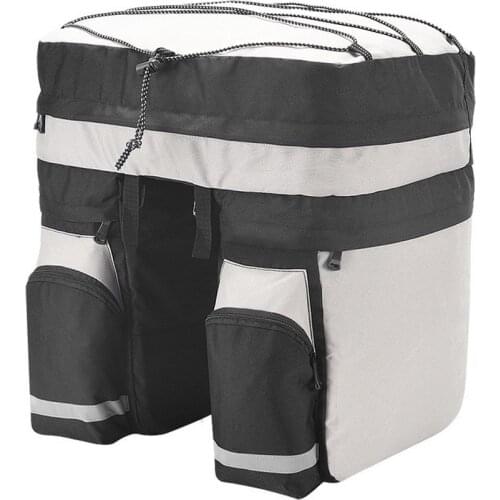 Bycicle Bag with Rain Cover 60L Foldable Reflective MTB Bicycle Back Seat Double Side Bag Cycling Bag Cycling Accessories