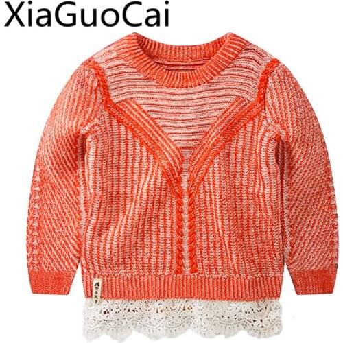 Girls Sweaters 2018 Autumn Winter New Baby Boys Sweater Vest Sets of Korean Jacket Knitted Boys Sweater