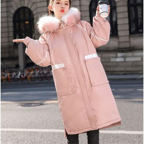 Thick Warm Female cotton 2019 Slim Drawstring Winter Womens Parkas Coats Hooded Wear