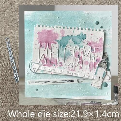 New Design Craft Metal Cutting Die cut dies 2pcs Edge of the paper decoration scrapbook Album Paper Card Craft Embossing die cut