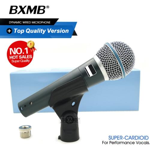 Grade A Professional BETA58A Performance Live Vocals Dynamic Wired Microphone BETA 58A Mic For Karaoke Stage Studio Voiceover