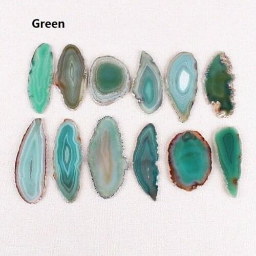 1Piece 5-8cm Agate Slices Geode Polished Slab Quartz Wholesale Randomly Picked Agate Slice Irregular Crystal Slice