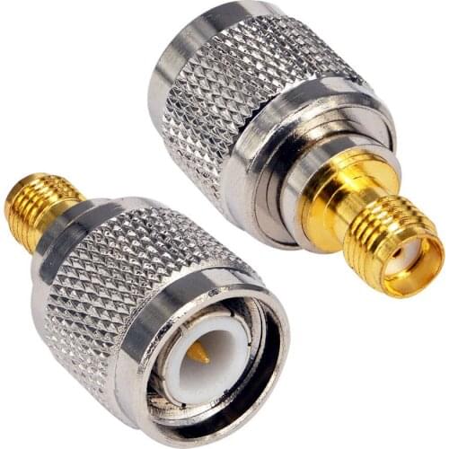 100pcs RF adapter TNC to SMA adapter TNC Male to sma Female Converter RF Straight Coaxial Cable Connector