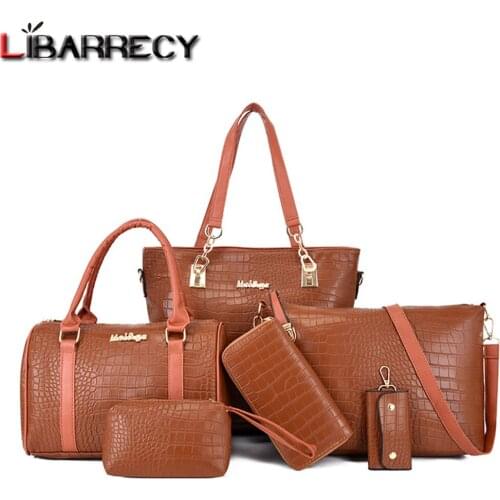 2021 New Womens Composite Bag High Quality PU Leather Ladies Shoulder Bag Fashion Letter Design Women Messenger Bags Sac A Main