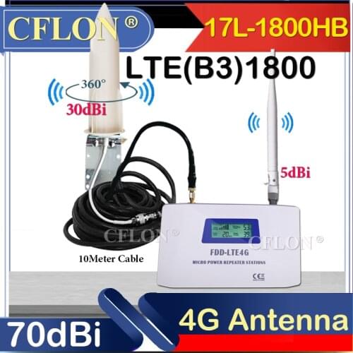 2021 New!! 1800Mhz LTE GSM 4G Cellular Amplifier DCS LTE B3 1800 4G NetWork Mobile Signal Booster Repeater gsm 2g 3g 4g Booseter