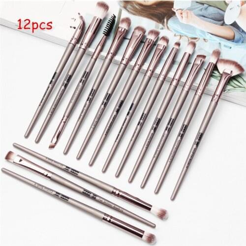 15pcs New Beauty Makeup Brushes Set Eye Shadow Blending Eyeliner Eyelash Eyebrow Brushes Makeup Brochas Maquillage Tools