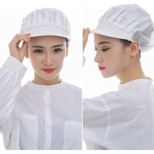 Restaurants Accessories Dustproof Cooking Cap Breathable Hotel Cook Cap New Elastic Kitchen Hat Men Women Chef Hat