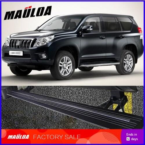 Car Accessories High quality aluminium alloy Automatic scaling Electric pedal side step running board for Prado FJ150 2010-2017