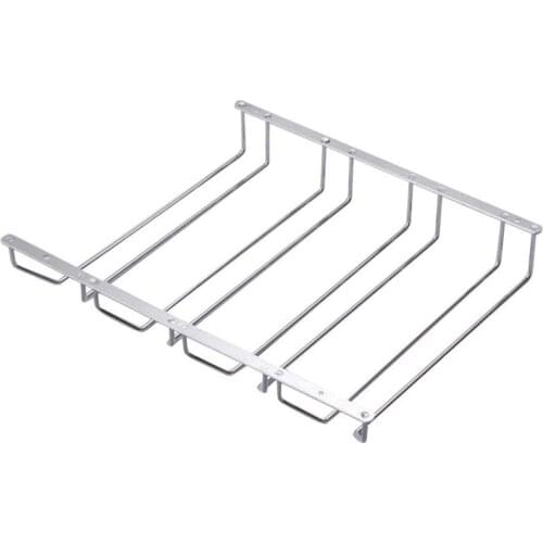 Four-Row Upside-Down Wine Glass Holder Creative Hanging Goblet Holder Bar Hanging Glass Holder Wine Glass Holder