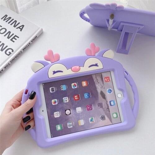 Child Silicon Soft Tablet Cover for Ipad 5th 6th Gen 9.7"/ 7th 8th Gen 10.2" Mini Air 234 Pro 11 10.5 10.9 Inch Case Funda With