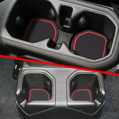 For 2018 2019 Jeep Wrangler JL JLU 2020 Gladiator JT Lnterior Anti Slip Mat Door Slot Pad Cup Cushion Groove Mat
