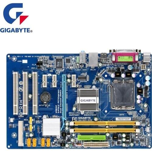 For Gigabyte GA-G31-S3G G31-S3G Motherboard LGA 775 DDR2 G31 Used Desktop Mainboard SATA2 PCI-E X16 2.0