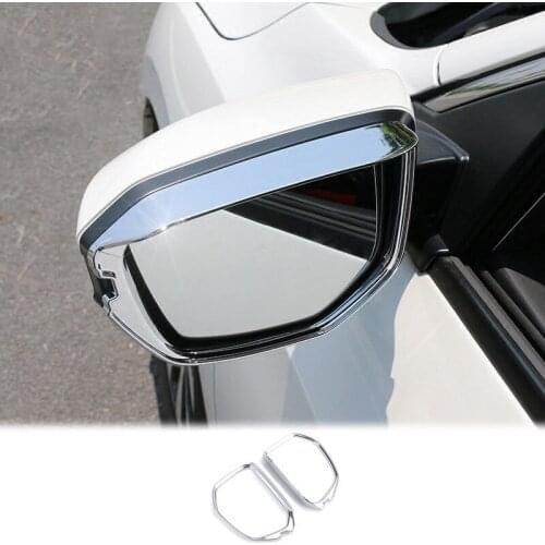 For Honda Civic 10th Sedan 2016 2017 2018 2019 Rearview Mirror Sun Visor Cover Trim Car Door Mirrors Rain Shield Sticker