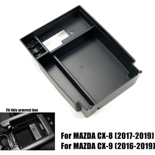 For MAZDA 3 6 AXELA ATENZA CX-5 CX5 CX-8 CX8 CX-9 CX9 Car Accessories Central Armrest Storage Box Console Tray Holder Case Pall
