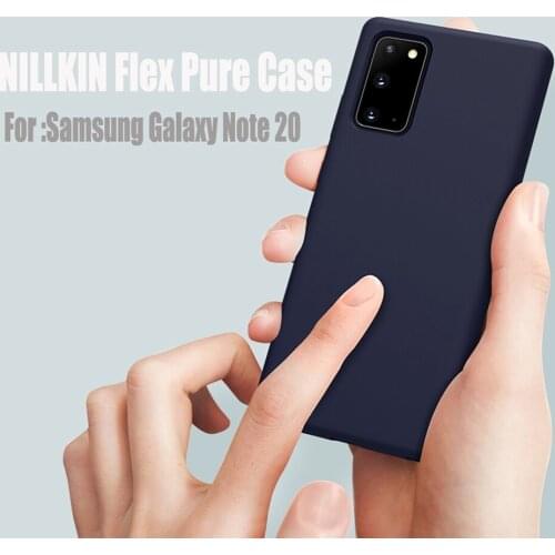 For Samsung Galaxy Note 20 5G Case Nillkin Flex Pure Liquid Silicone Protective Case Rubber Back Cover for Samsung Note 20 Ultra