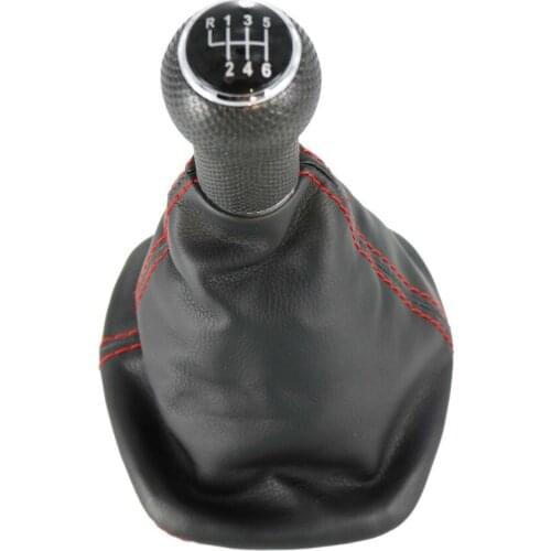 For VW Golf 4 Jetta 4 Varaint Bora 1998 1999 2000 2001 2002 2003 2004 2005 2006 New 6 Speed 23 mm Learther Car Gear Shift Knob
