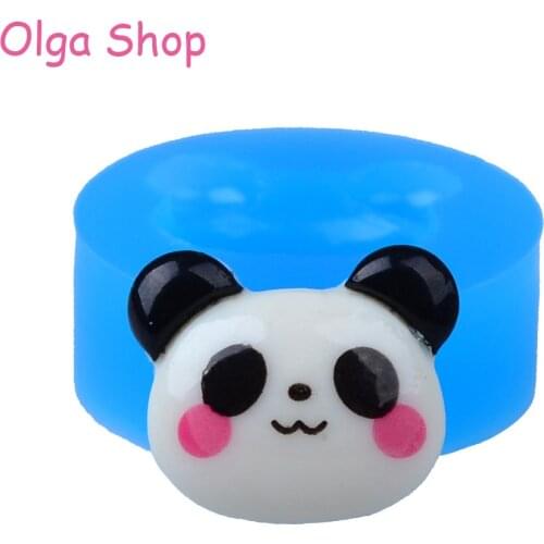 DYL168 18.8mm Panda Head Silicone Push Mold - Animal Mold Fondant, Cake Decoration, Gum Paste, Baking Tools, Resin, Food Safe