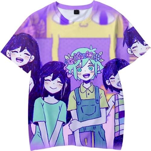 Kawaii Anime Omori 3D T-shirts Men/Women/Kids Fashion Summer Short Sleeve T-shirt Hot Sale Boys/girls Casual Anime T shrit Tees