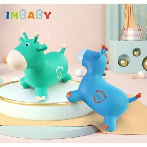 IMBABY Baby Horse Toy Increase Thickening Outdoor Mount Jumping Ride Safe And Healthy Plaything Conducive to Child Development