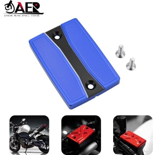 JAER Motorcycle Front Fluid Reservoir Brake Cap Cover For Yamaha MT07 MT09 MT03 MT10 FJR1300 FZ1 FZ1S FZ6 S2 FZ8 XJ6F XJR1300
