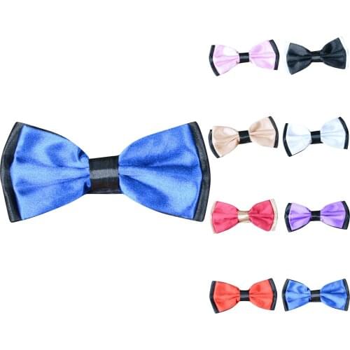 Classic Men Bowtie Tuxedo Wedding Party Plain Necktie Tie Boy Business Butterfly Formal Solid Color Adjustable Bow Ties New#p3