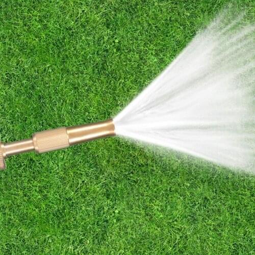 Brass High Pressure Water Gun Garden Hose Nozzle Jet Irrigation Sprayer Head for Yard Lawn Watering Car Wash