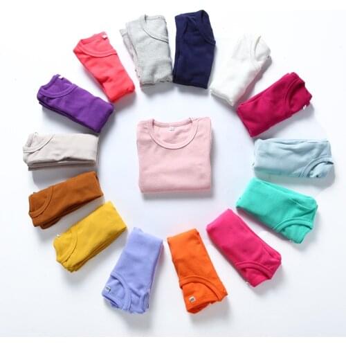 Summer boy girl t-shirt Long Sleeve Cotton Tops Tee t-shirts Candy Bottom tshirt baby girls clothes Creative DIY dress 2020 new