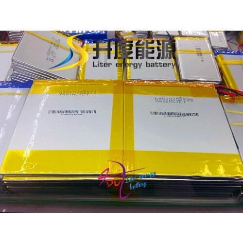 3.7V lithium polymer batteries 4.5MM 105MM 186MM V972 V971 battery 12000mah 9 inch tablet PC battery