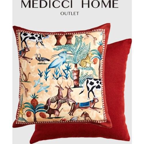 Medicci Home Indian Throw Cushion Pillow Covers American Style Retro Living Room Sofa Light Luxury Pillowcase Tribe Ethnic Deco