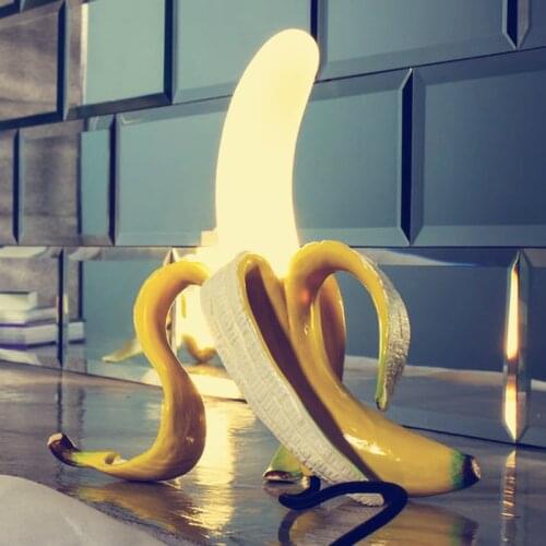 Nordic Minimalist creativity Glass Led Banana Table Lamps Modern Bedroom Bedside desk lamp for Bar Foyer Kitchen Living Room