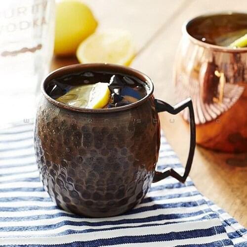 Stainless Steel Copper Plated Cup Moscow Mule mug Moscow Mule Cocktail Coffee Beer Cup