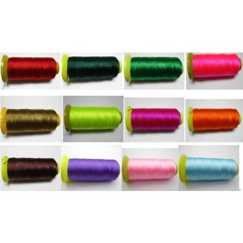 Silk Beading Thread BEAD Cord String 1000Meter Spool twisted cord for craft decorative rope acessories bead roll hand tablet DIY