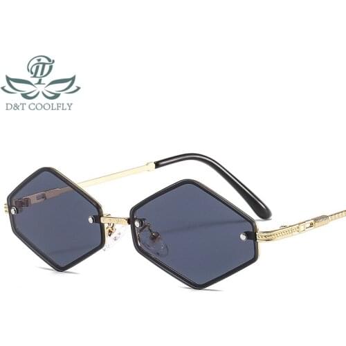 2021 New Fashion Hexagon Sunglasses Women Men Luxury Gradients Lens Alloy Metal Frame Brand Designer Elegant Hot Selling Quality