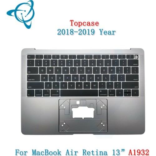 Shenyan Space Grey Original For Macbook Air Retina 13" 13.3" A1932 Top Case With US Keyboard US Layout MRE82 EMC 3184 2018
