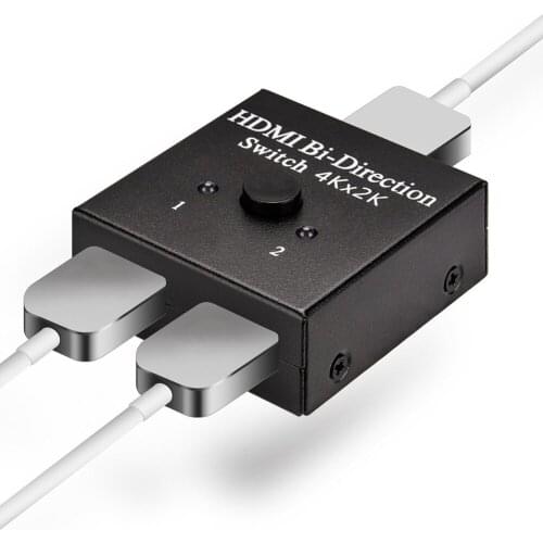 SGEYR HDMI Splitter Switch Bi-Direction 4K HDMI Switcher 1x2/2x1 Adapter 2 in 1 out Converter for PS4/3 TV Box HDMI Splitter