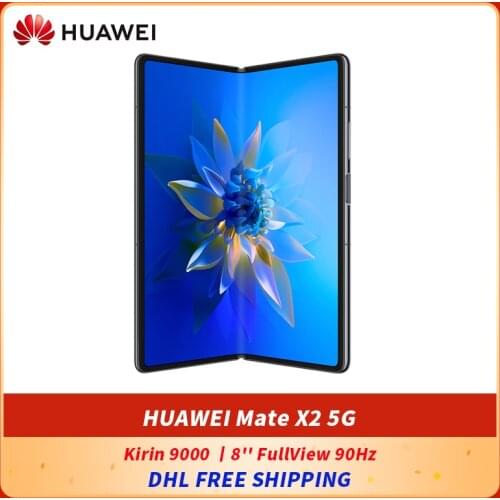 Stock Original HUAWEI Mate X2 5G SmartPhone 8'' FullView 90Hz OLED Folded Screen Kirin 9000 Octa Core 50MP Ultra Vision Camera