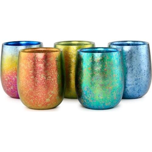 Pure Titanium Ice Water Cup Double Layer Insulation Coffee Cup Cool Beer Steins Portable Bottle Mug 220ML Ta8735